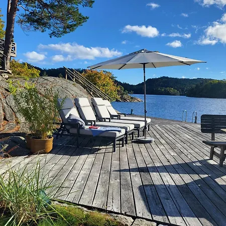 Seaside With Terrace And Jetty In * Søgne