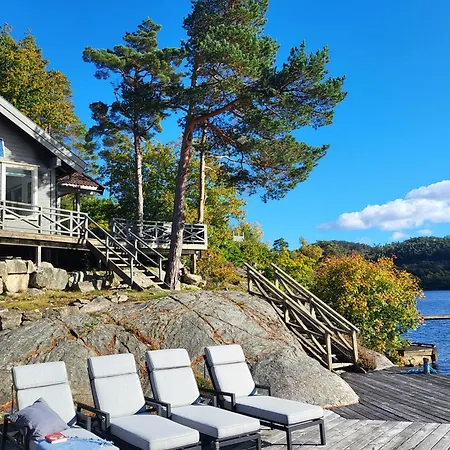 Seaside With Terrace And Jetty In 別荘 Søgne