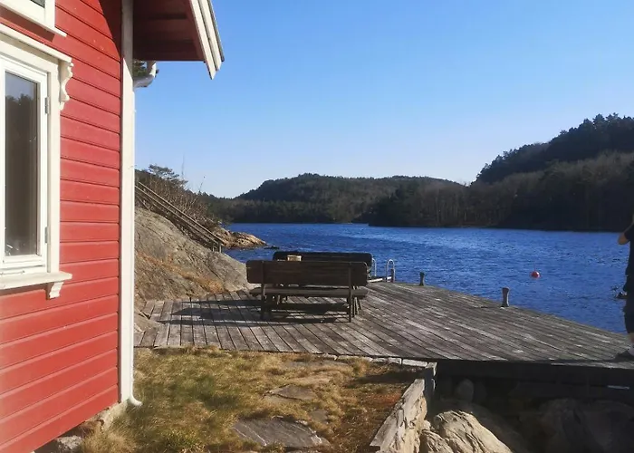 別荘 Seaside With Terrace And Jetty In Søgne
