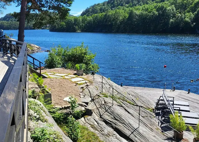 別荘 Seaside With Terrace And Jetty In Søgne