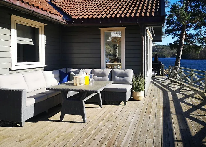 別荘 Seaside With Terrace And Jetty In Søgne